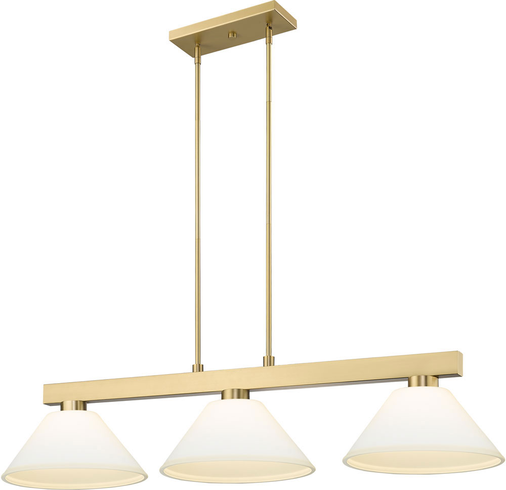 ZLite 152MGLDAMO14 Cobalt Contemporary Modern Gold Kitchen Island