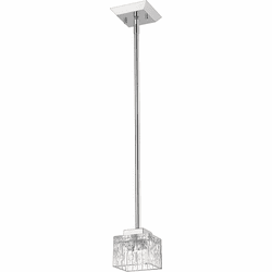 Z-Lite 1927MP-CH Rubicon Contemporary Chrome Halogen Mini Pendant Light