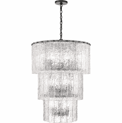 Z-Lite 1943-36MB Glacier Contemporary Matte Black Ceiling Chandelier