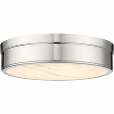 Z-Lite 1944F15-PN-LED Anders Contemporary Polished Nickel LED Flush Mount Ceiling Light Fixture