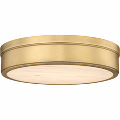Z-Lite 1944F15-RB-LED Anders Modern Rubbed Brass LED Flush Ceiling Light Fixture