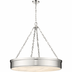 Z-Lite 1944P33-PN-LED Anders Modern Polished Nickel LED Hanging Light