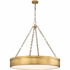 Z-Lite 1944P33-RB-LED Anders Modern Rubbed Brass LED Hanging Light