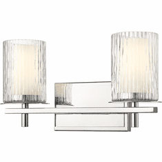 Z-Lite 1949-2V-CH Grayson Modern Chrome 2-Light Vanity Light Fixture