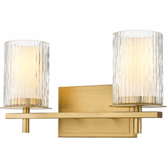 Z-Lite 1949-2V-MGLD Grayson Modern Modern Gold 2-Light Vanity Lighting Fixture