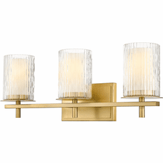 Z-Lite 1949-3V-MGLD Grayson Modern Modern Gold 3-Light Bathroom Sconce
