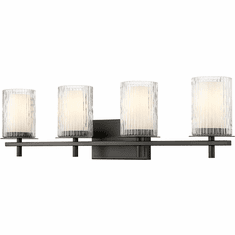 Z-Lite 1949-4V-MB Grayson Contemporary Matte Black 4-Light Bath Wall Sconce