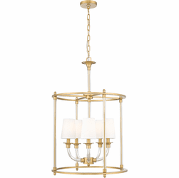 Z-Lite 1950-5C-RB Katerina Modern Rubbed Brass 20" Foyer Lighting Fixture