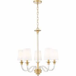 Z-Lite 1950-5RB Katerina Modern Rubbed Brass Mini Chandelier Light