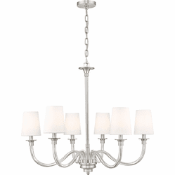 Z-Lite 1950-6BN Katerina Contemporary Brushed Nickel Chandelier Light