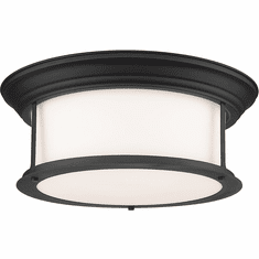 Z-Lite 2011F16-MB Sonna Modern Matte Black Flush Lighting