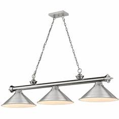 Z-Lite 2306-3BN-BN15 Cordon Brushed Nickel Kitchen Island Lighting