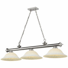 Z-Lite 2306-3BN-WM16 Cordon Brushed Nickel Kitchen Island Light Fixture