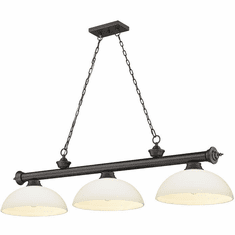 Z-Lite 2306-3BRZ-DMO14 Cordon Bronze Kitchen Island Light Fixture