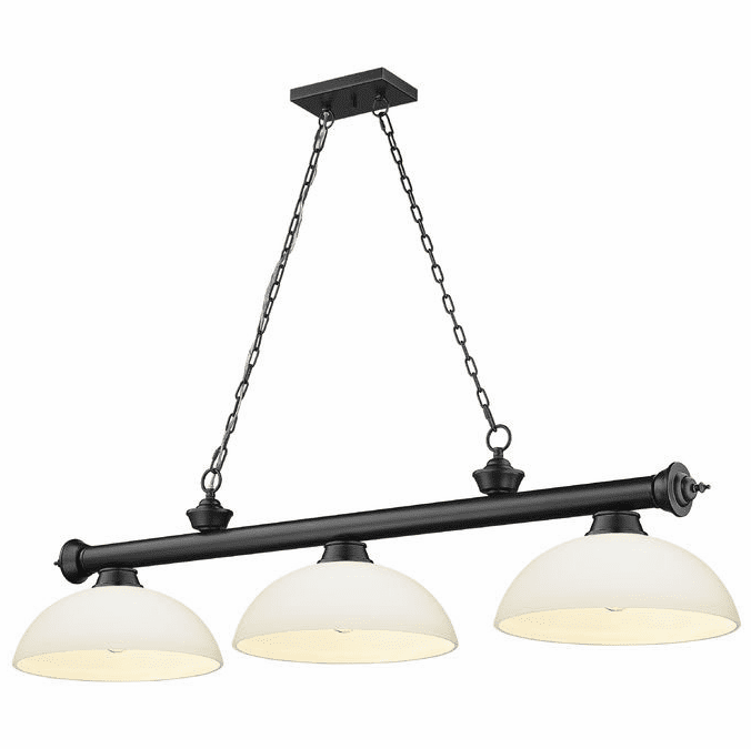Z-Lite 2306-3MB-DMO14 Cordon Matte Black Island Lighting
