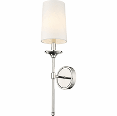 Z-Lite 3033-1S-PN Emily Polished Nickel Wall Sconce Lighting