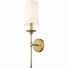 Z-Lite 3033-1S-RB Emily Rubbed Brass Wall Sconce Light