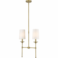 Z-Lite 3033-2L-RB Emily Rubbed Brass Mini Lighting Chandelier