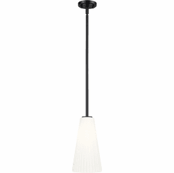 Z-Lite 3043P7-ROD-MB Farrell Modern Matte Black 7.25" Mini Pendant Lighting