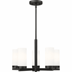 Z-Lite 3044-5MB Danica Modern Matte Black Mini Lighting Chandelier