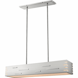 Z-Lite 332-34BN-LED Loek Contemporary Brushed Nickel LED 34" Island Light Fixture
