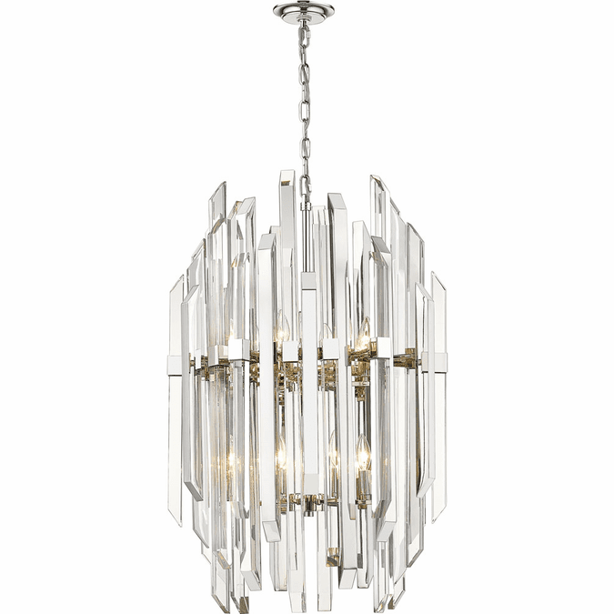 Z-Lite 4006-12PN Bova Polished Nickel Foyer Lighting