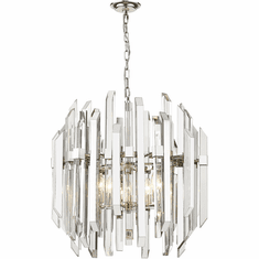 Z-Lite 4006-9PN Bova Polished Nickel 26" Ceiling Light Pendant