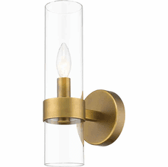 Z-Lite 4008-1S-RB Datus Contemporary Rubbed Brass Exterior Wall Sconce