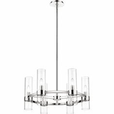 Z-Lite 4008-6PN Datus Contemporary Polished Nickel Outdoor Drop Ceiling Lighting