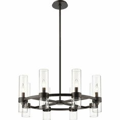 Z-Lite 4008-8MB Datus Contemporary Matte Black Exterior Pendant Hanging Light