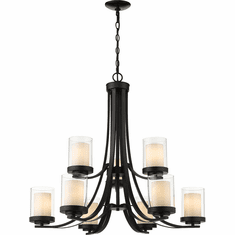 Z-Lite 426-9-MB Willow Modern Matte Black Chandelier Light