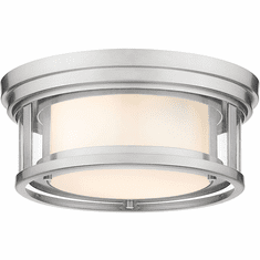 Z-Lite 426F12-BN Willow Modern Brushed Nickel 12" Flush Lighting