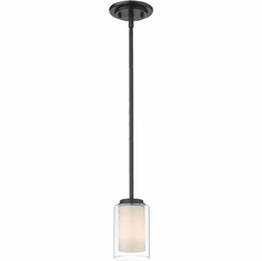 Z-Lite 426MP-MB Willow Contemporary Matte Black Mini Ceiling Pendant Light