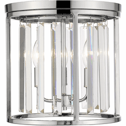 Z-Lite 439F12-CH Monarch Chrome 12" Ceiling Light Fixture