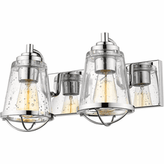 Z-Lite 444-2V-CH Mariner Modern Chrome 2-Light Bath Lighting Fixture
