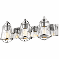 Z-Lite 444-3V-CH Mariner Contemporary Chrome 3-Light Bathroom Light Fixture