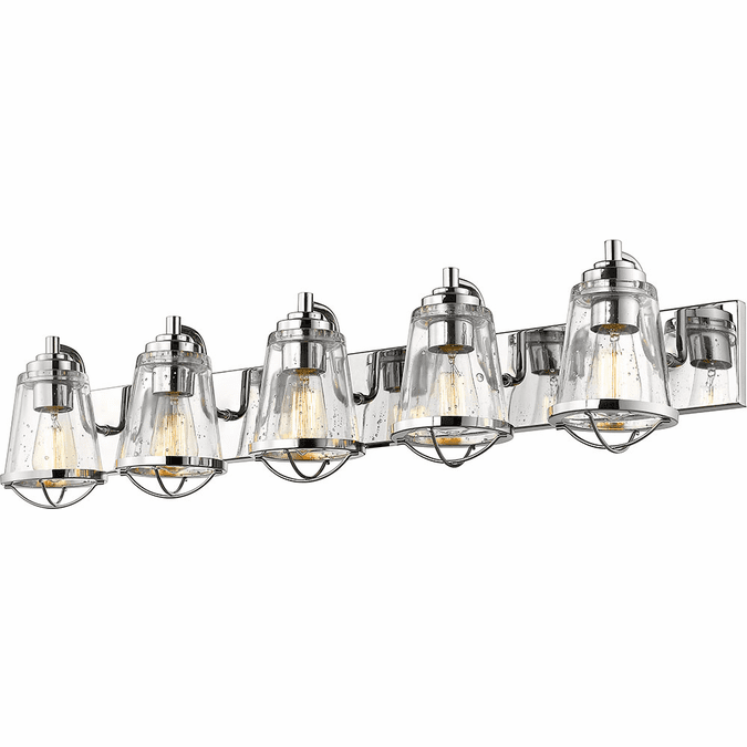 Z-Lite 444-5V-CH Mariner Contemporary Chrome 5-Light Bathroom Vanity Light