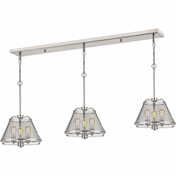 Z-Lite 451-16-3BN Iuka Modern Brushed Nickel Multi Pendant Light