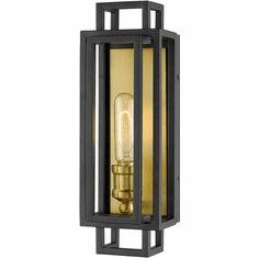 Z-Lite 454-1S-BRZ-OBR Titania Modern Bronze / Olde Brass Lighting Sconce