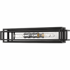 Z-Lite 454-2V-BK-CH Titania Contemporary Black / Chrome Bathroom Lighting
