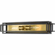 Z-Lite 454-2V-BRZ-OBR Titania Contemporary Bronze / Olde Brass Lighting For Bathroom
