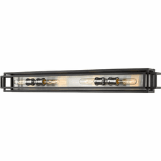Z-Lite 454-4V-BK-BN Titania Contemporary Black / Brushed Nickel Bath Lighting
