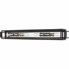 Z-Lite 454-4V-BK-CH Titania Modern Black / Chrome Bathroom Light