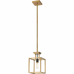Z-Lite 456MP-OBR-BRZ Quadra Modern Olde Brass / Bronze Mini Pendant Lighting Fixture