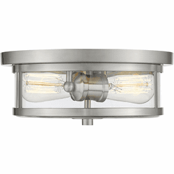 Z-Lite 462F11-BN Savannah Modern Brushed Nickel 11" Flush Mount Lighting