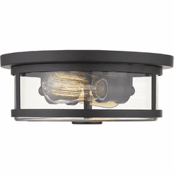 Z-Lite 462F11-BRZ Savannah Contemporary Bronze 11" Overhead Lighting