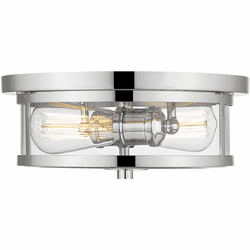 Z-Lite 462F11-CH Savannah Modern Chrome 11" Flush Mount Light Fixture