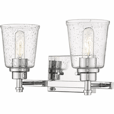 Z-Lite 464-2V-CH Bohin Modern Chrome 2-Light Bathroom Vanity Light Fixture