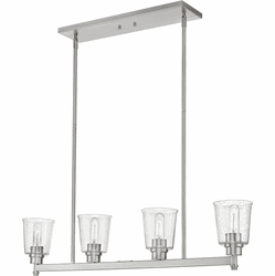 Z-Lite 464-4L-BN Bohin Modern Brushed Nickel Island Light Fixture