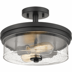 Z-Lite 464SF-MB Bohin Contemporary Matte Black Flush Mount Lighting Fixture